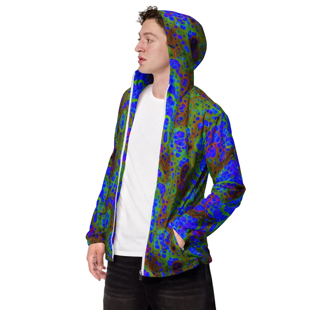 Lime Lucid on Men's Windbreaker — Left Front