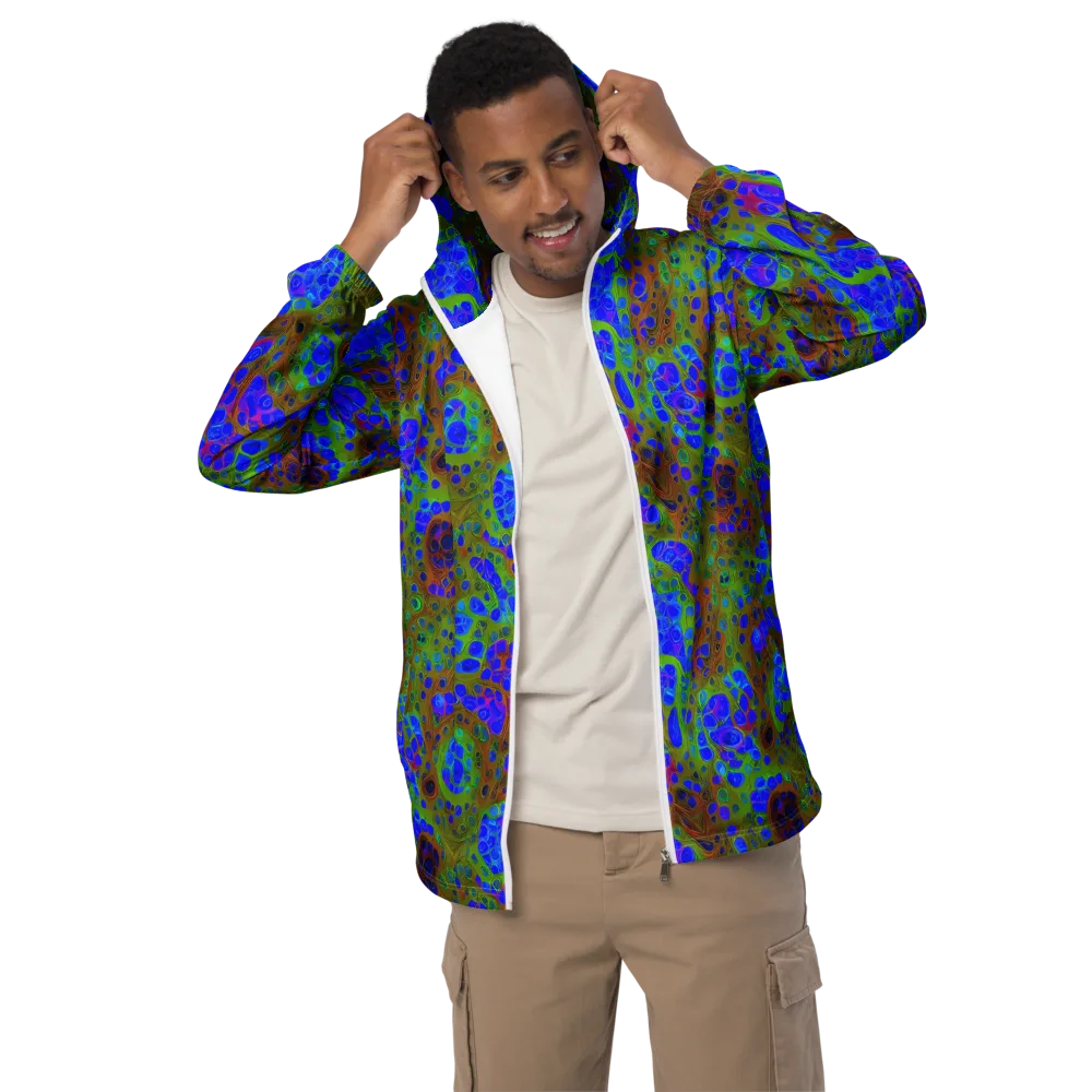 Lime Lucid on Men's Windbreaker — Front