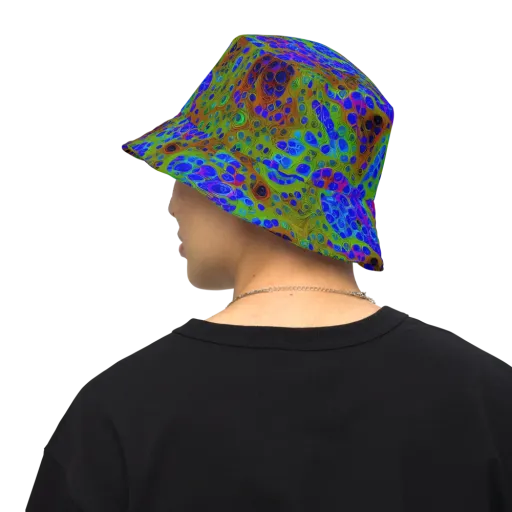 Lime Lucid on a Reversible Bucket Hat