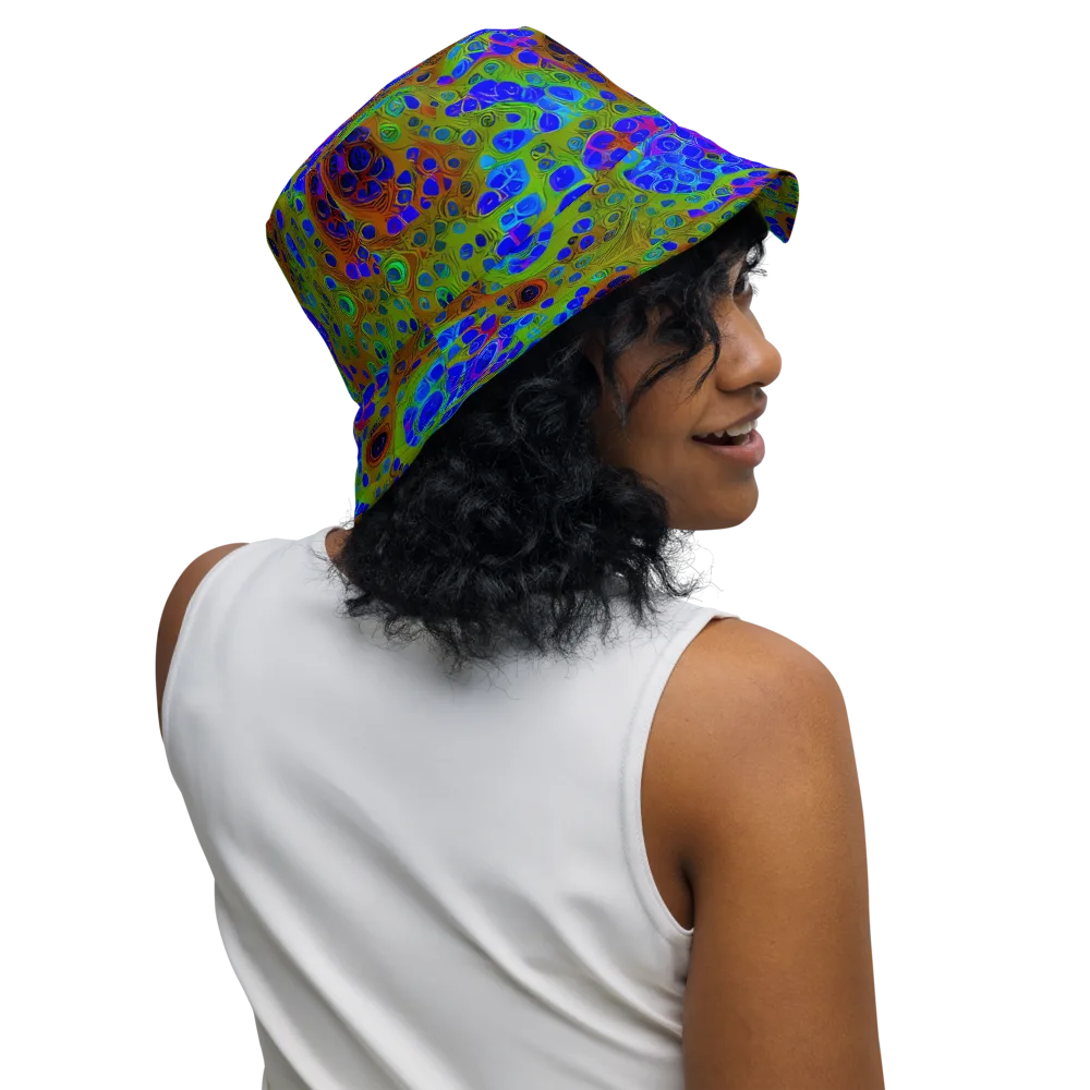 Lime Lucid on Reversible Bucket Hat — Right Outside