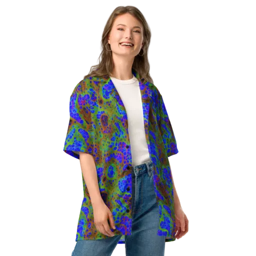 Lime Lucid on a Button Shirt