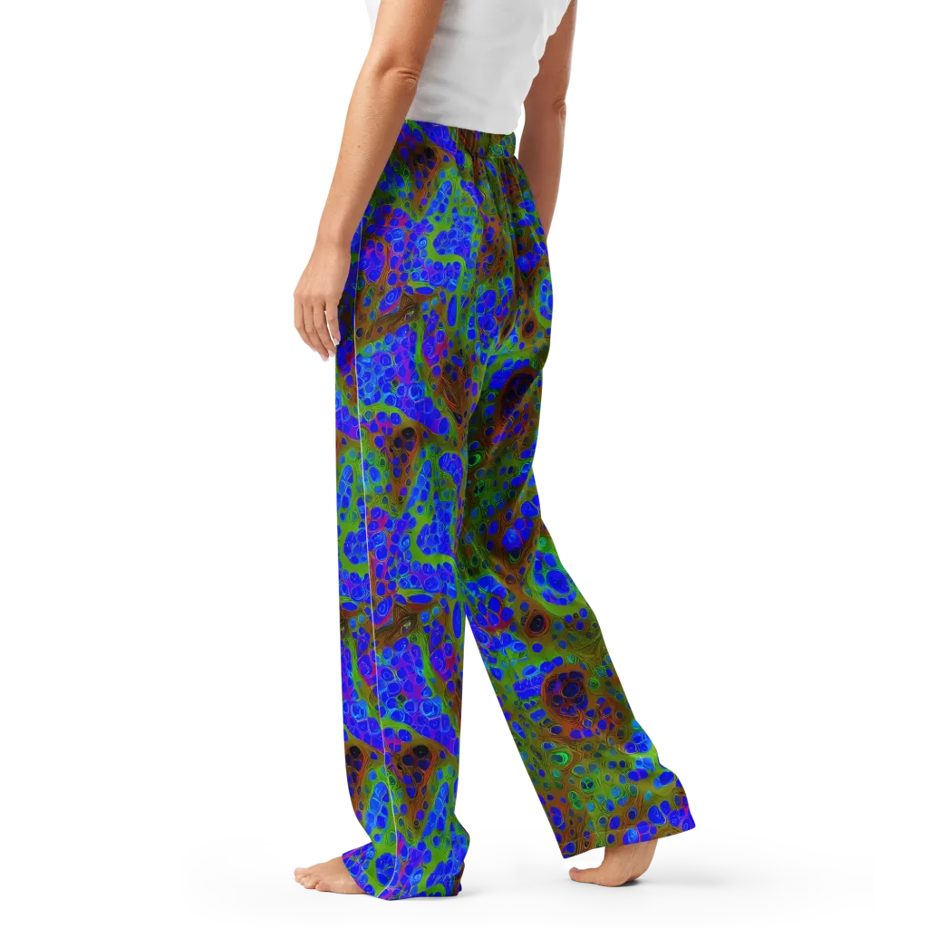 Lime Lucid on Women's Pajama Pants — Left