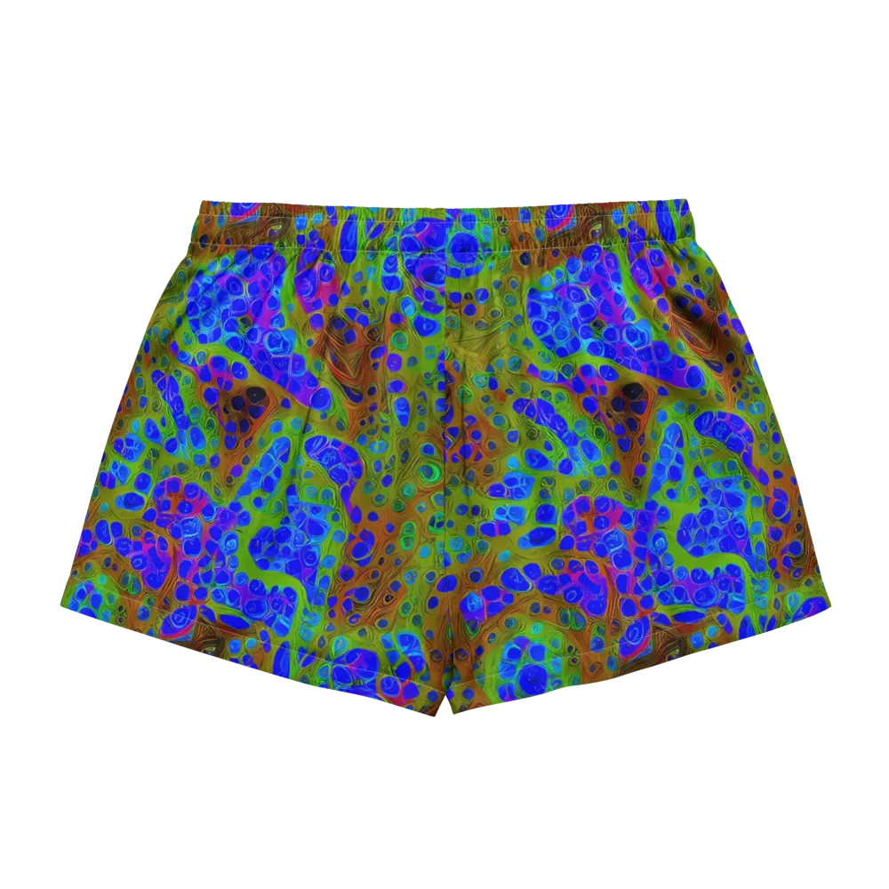 Lime Lucid on Women's Pajama Shorts — Back
