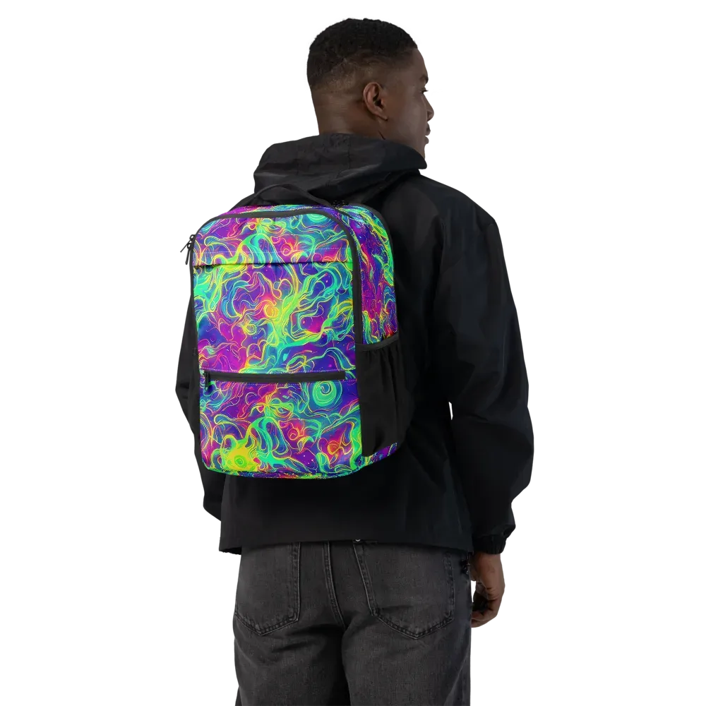 Ultraviolet Reverie on Utility Backpack — Back