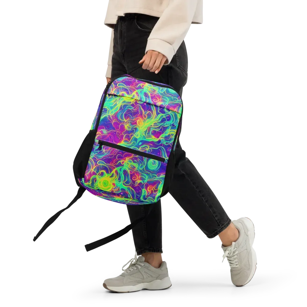 Ultraviolet Reverie on Utility Backpack — Front