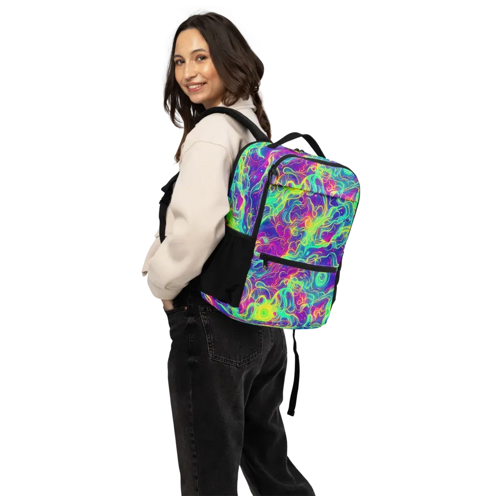 Ultraviolet Reverie on Utility Backpack — Back