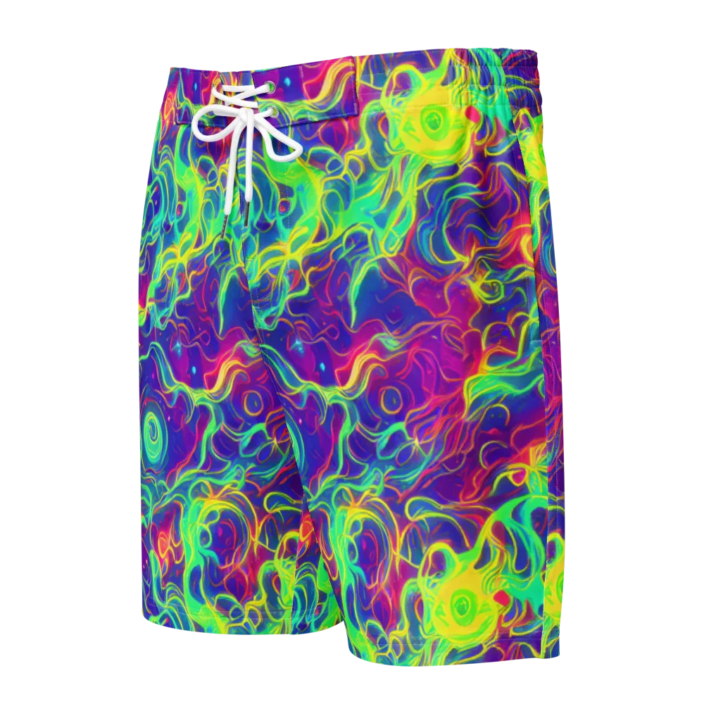 Ultraviolet Reverie on Men's Board Shorts — Front