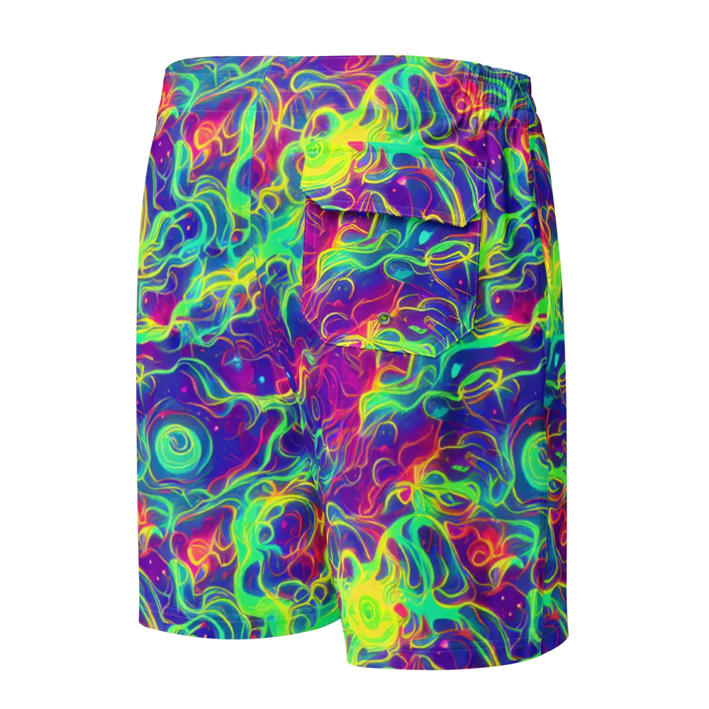 Ultraviolet Reverie on Men's Board Shorts — Back