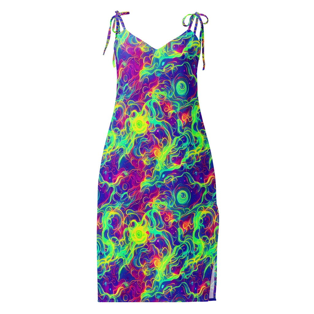 Ultraviolet Reverie on Slip Dress — Front