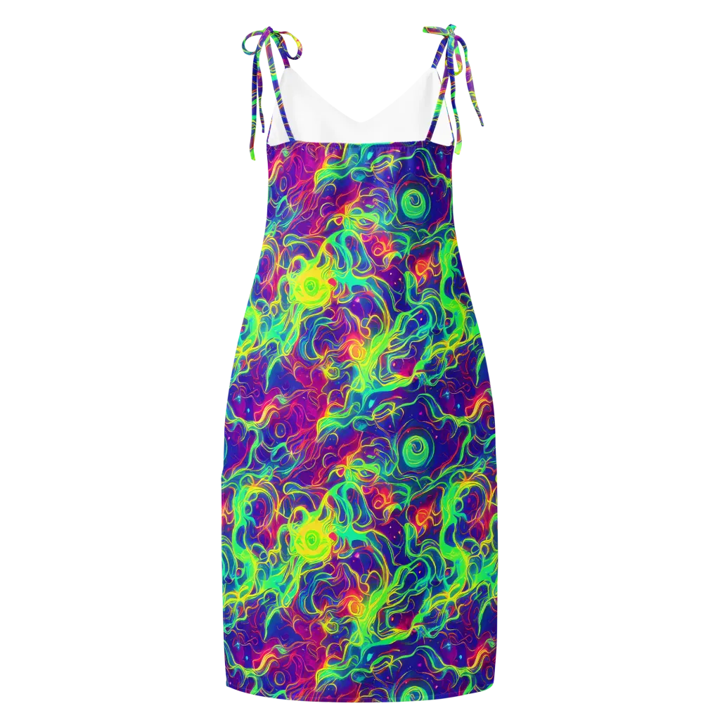 Ultraviolet Reverie on Slip Dress — Back