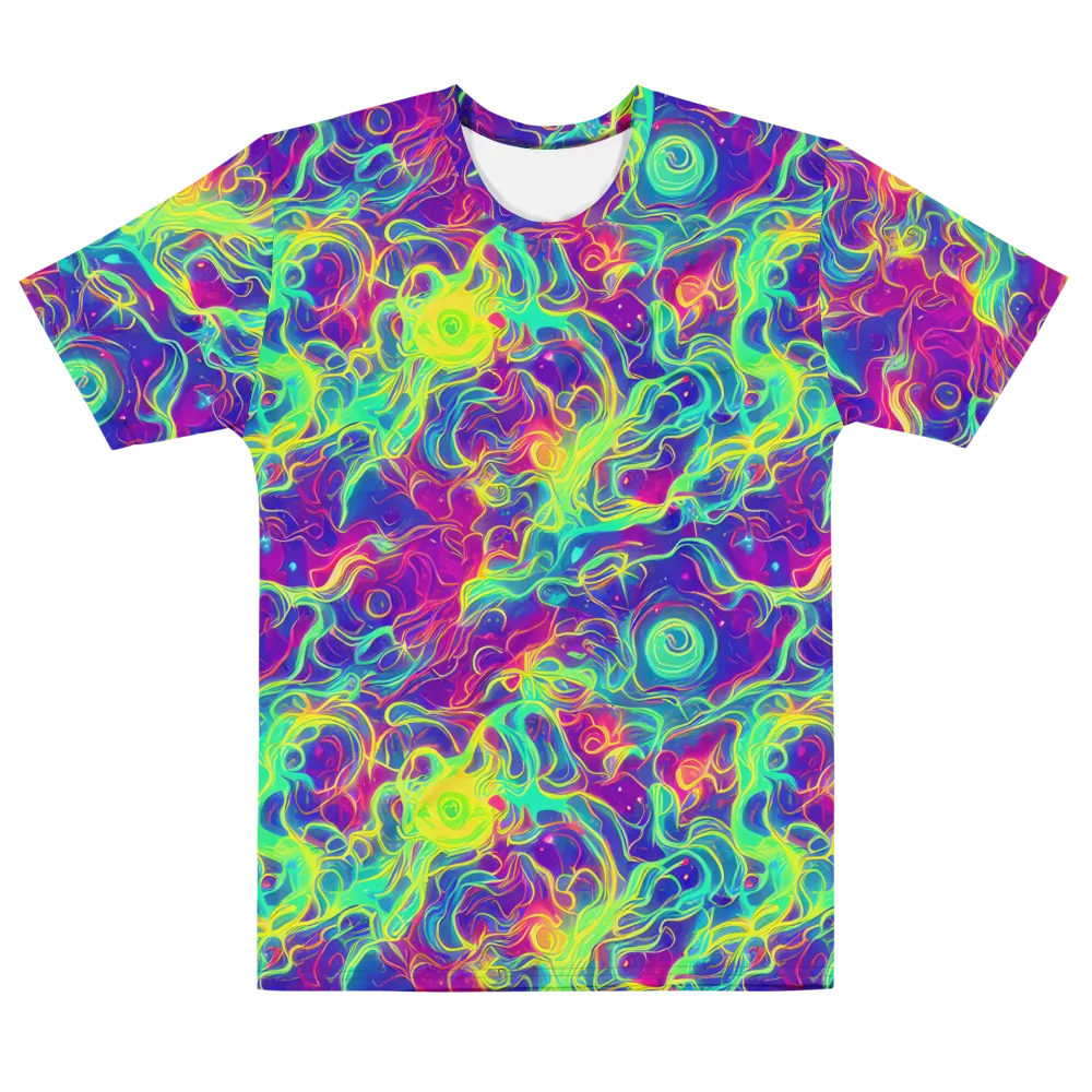 Ultraviolet Reverie on Men's Cotton Crew Neck T-Shirt — Front