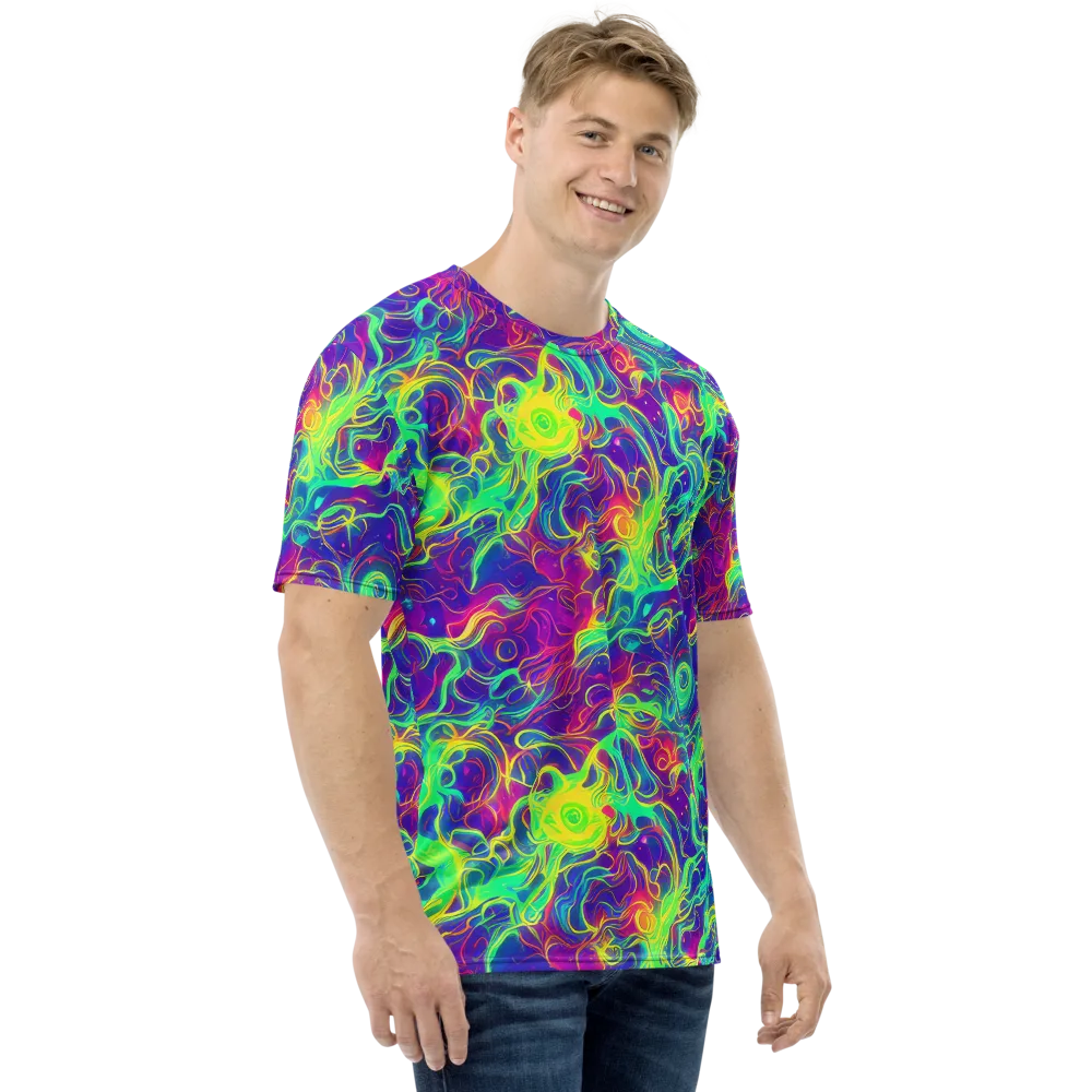Ultraviolet Reverie on Men's Crew Neck T-Shirt — Right