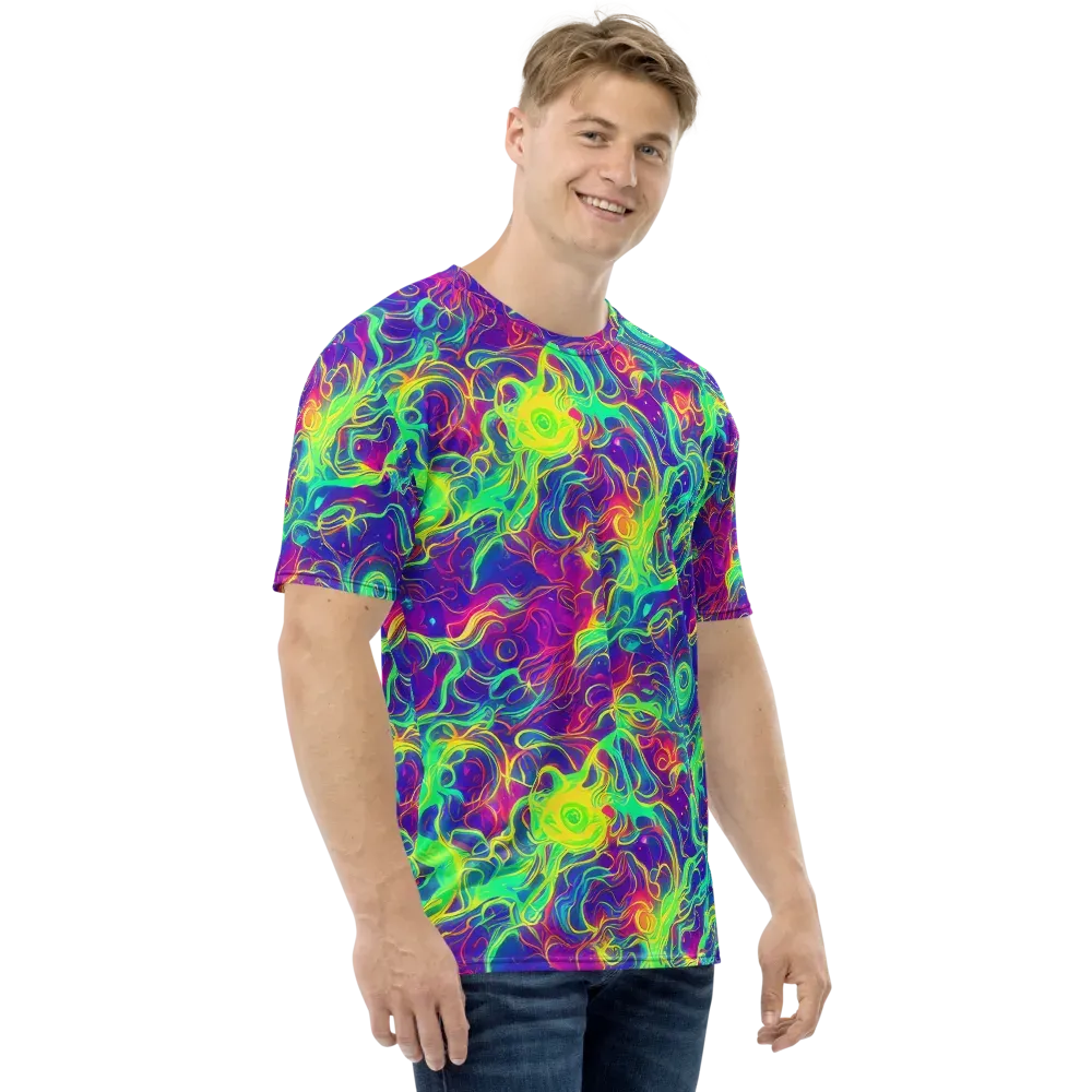 Ultraviolet Reverie on Men's Crew Neck T-Shirt — Right