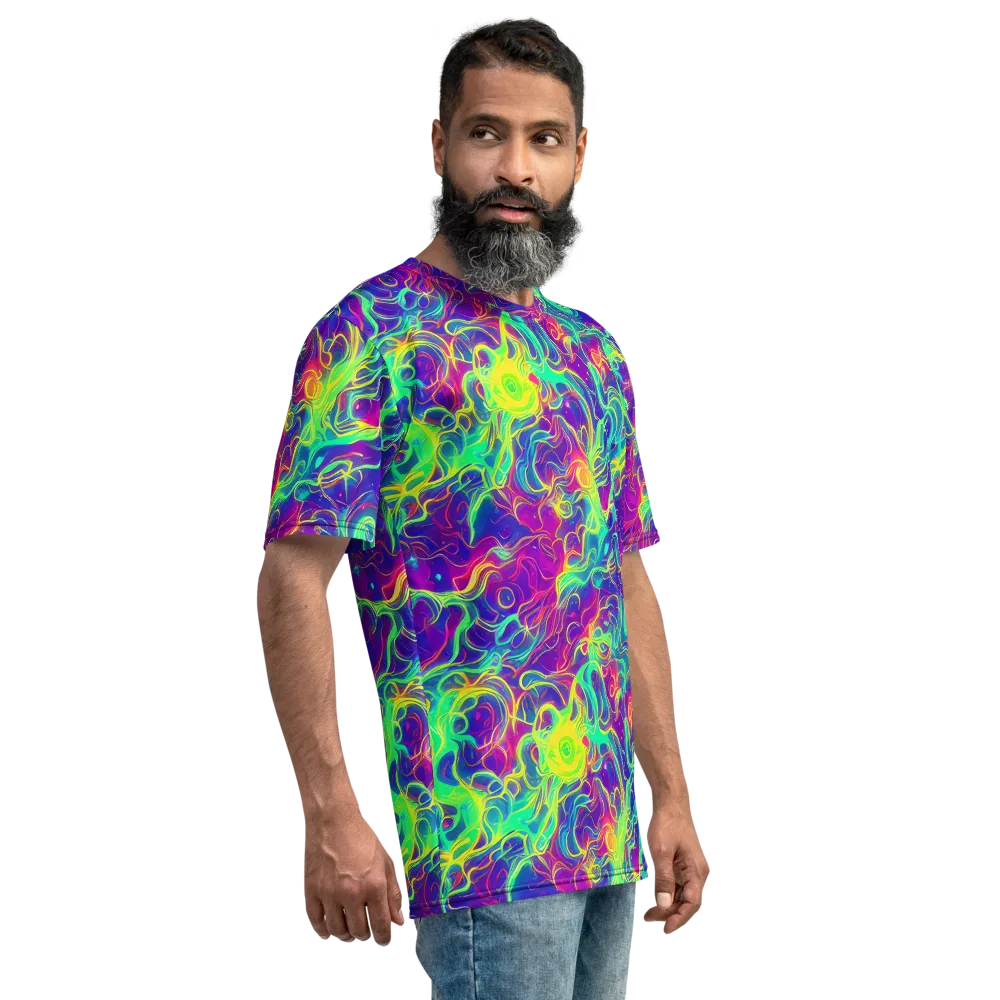 Ultraviolet Reverie on Men's Crew Neck T-Shirt — Right