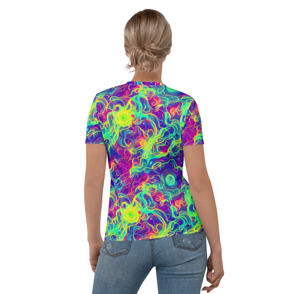 Ultraviolet Reverie on Women's Crew Neck T-Shirt — Back