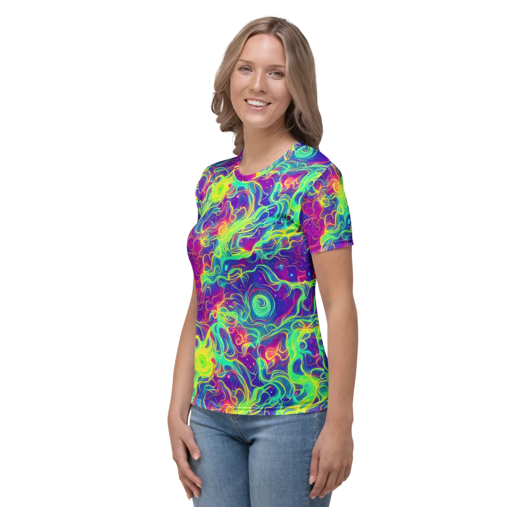 Ultraviolet Reverie on Women's Crew Neck T-Shirt — Left