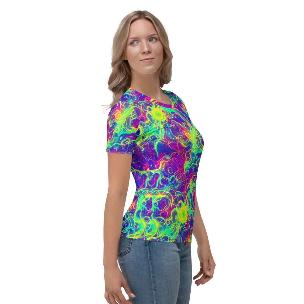 Ultraviolet Reverie on Women's Crew Neck T-Shirt — Right