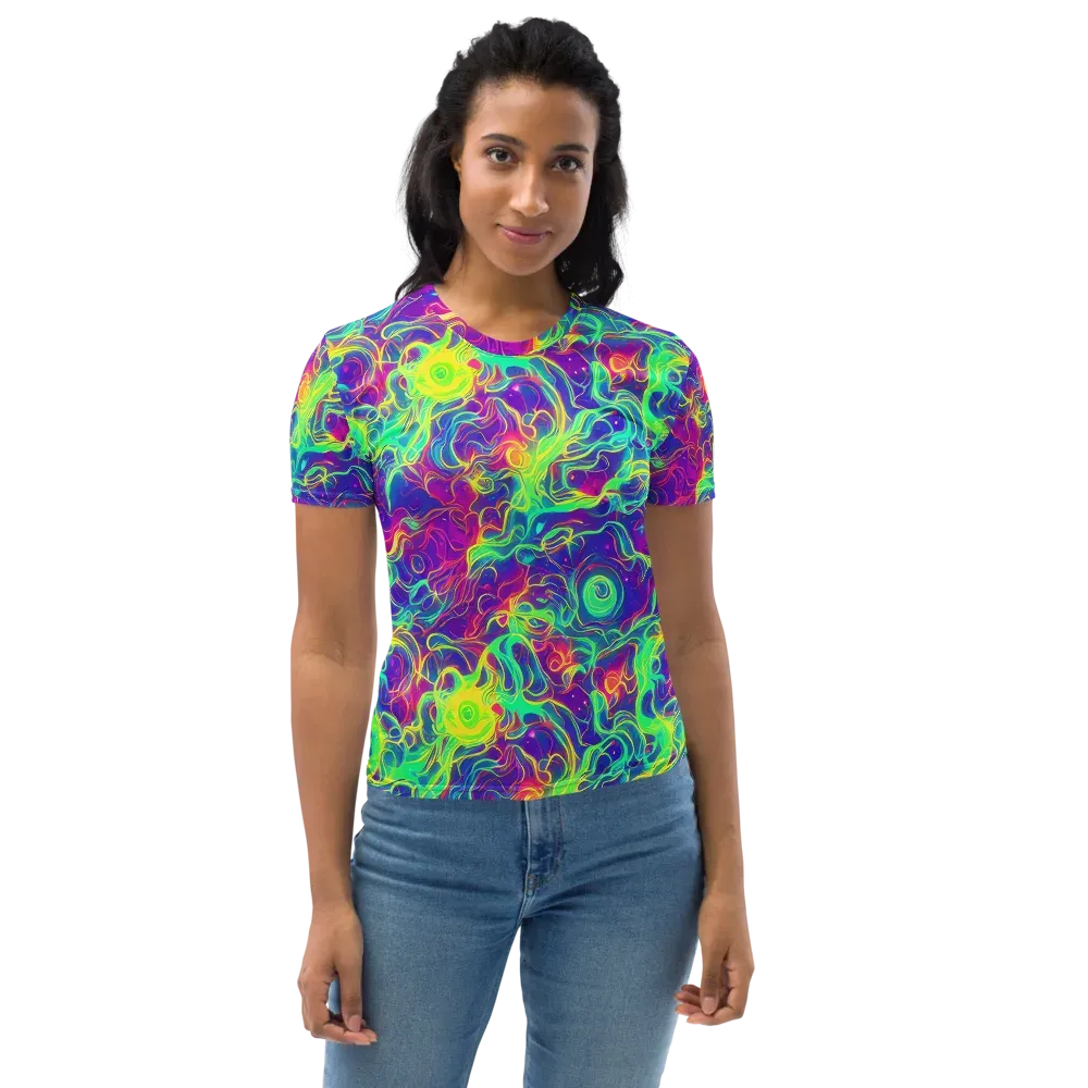 Ultraviolet Reverie on Women's Crew Neck T-Shirt — Front