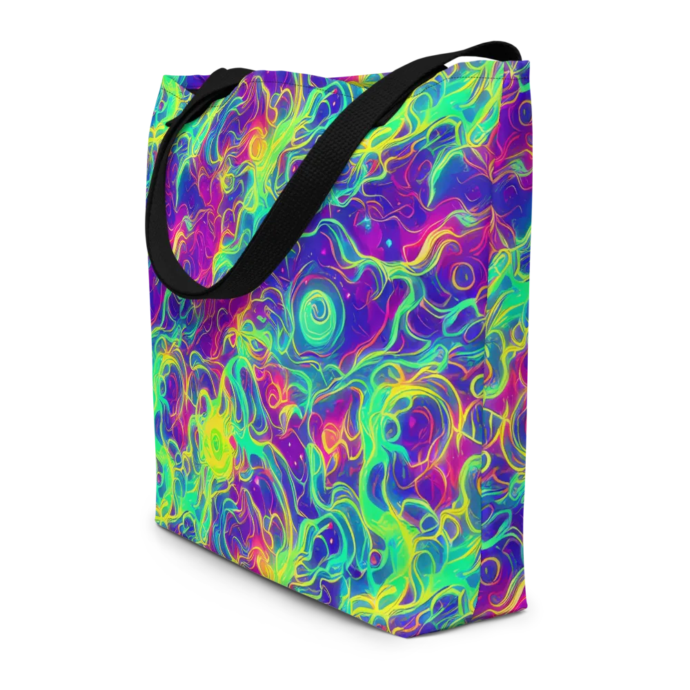 Ultraviolet Reverie on Large Tote Bag W/ Pocket — Front