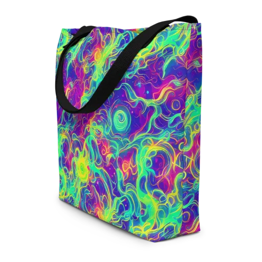Ultraviolet Reverie on a Large Tote Bag W/ Pocket