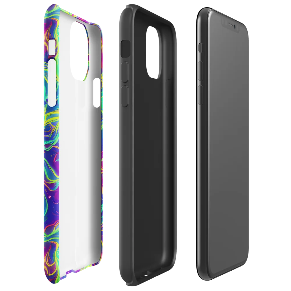 Ultraviolet Reverie on Tough Case for iPhone® — Right