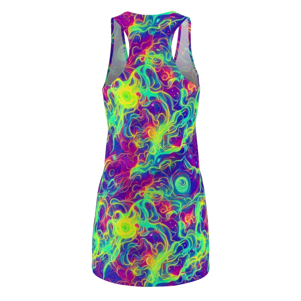 Ultraviolet Reverie on Racerback Dress — Back
