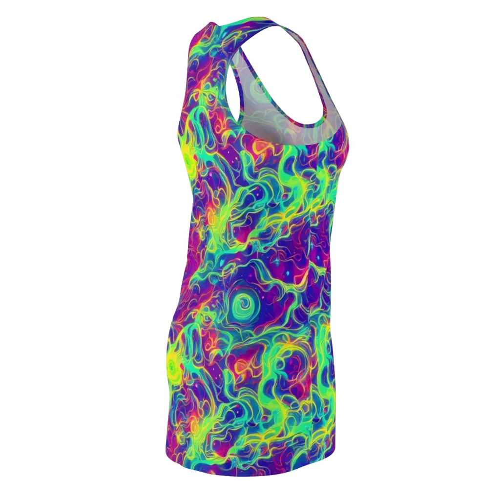 Ultraviolet Reverie on Racerback Dress — Back Side