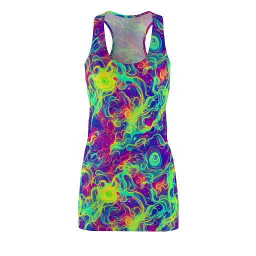 Ultraviolet Reverie on a Racerback Dress