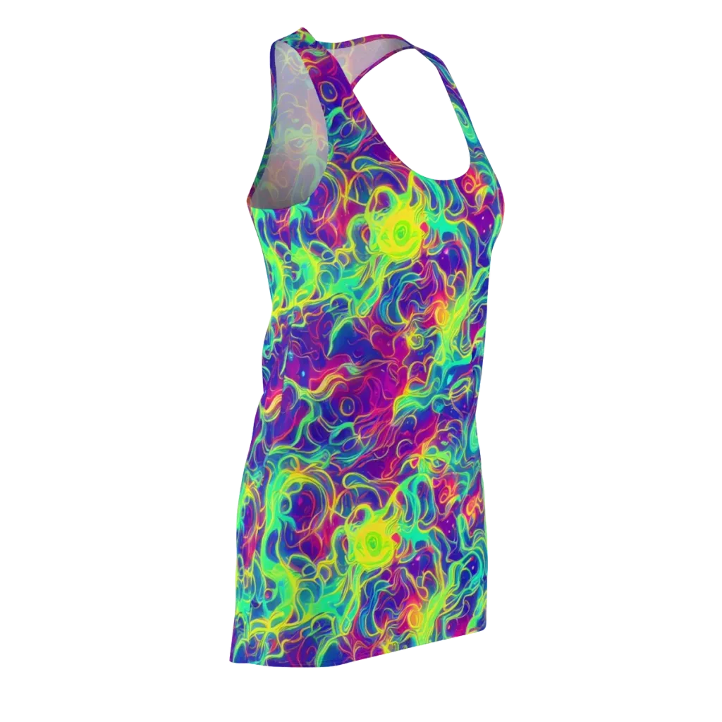 Ultraviolet Reverie on Racerback Dress — Front Side
