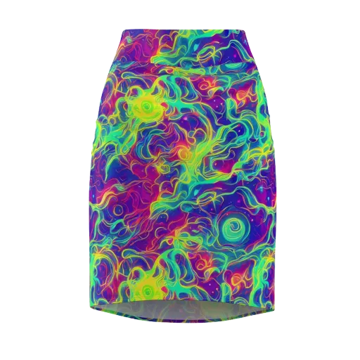 Ultraviolet Reverie on a Pencil Skirt