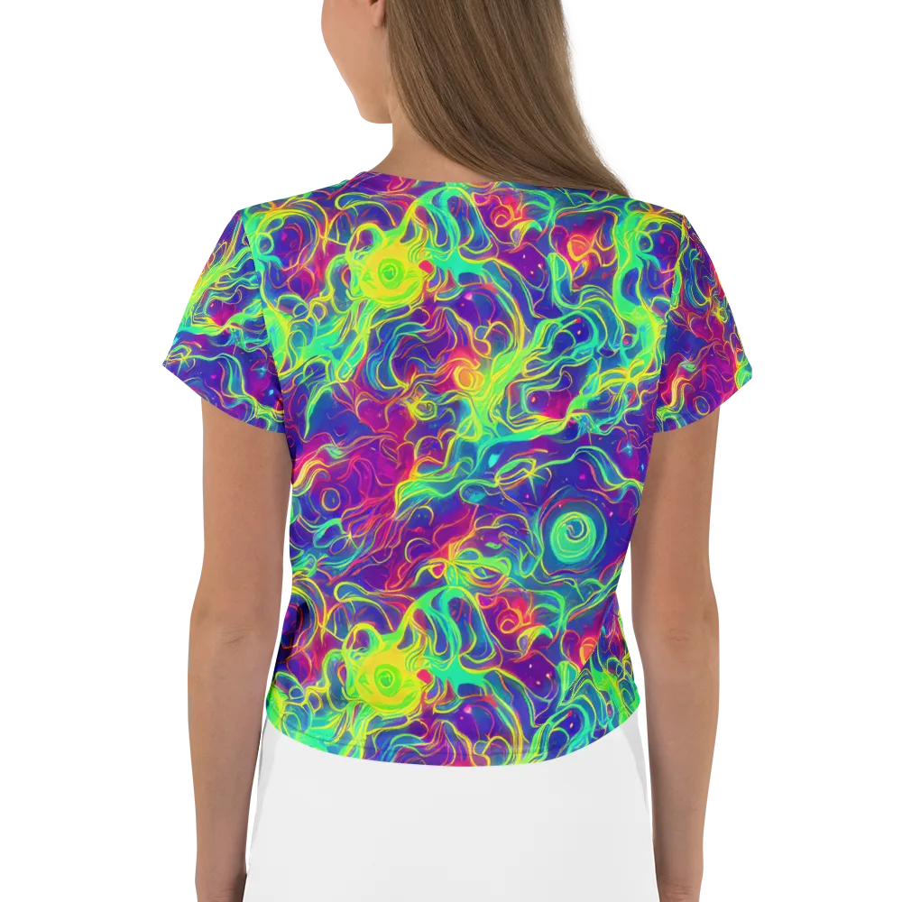 Ultraviolet Reverie on Crop Tee — Back