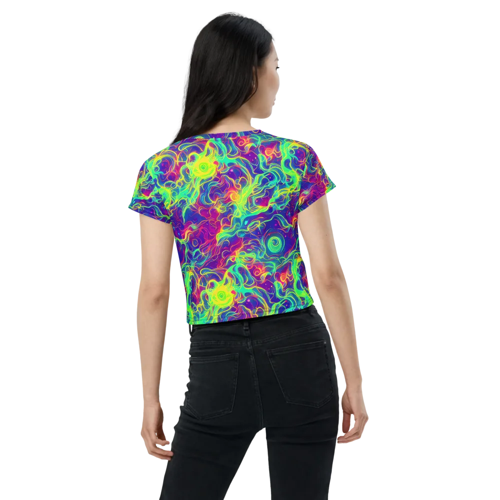 Ultraviolet Reverie on Crop Tee — Back