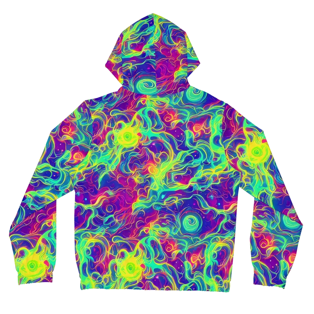 Ultraviolet Reverie on Women's Full-Zip Hoodie — Back