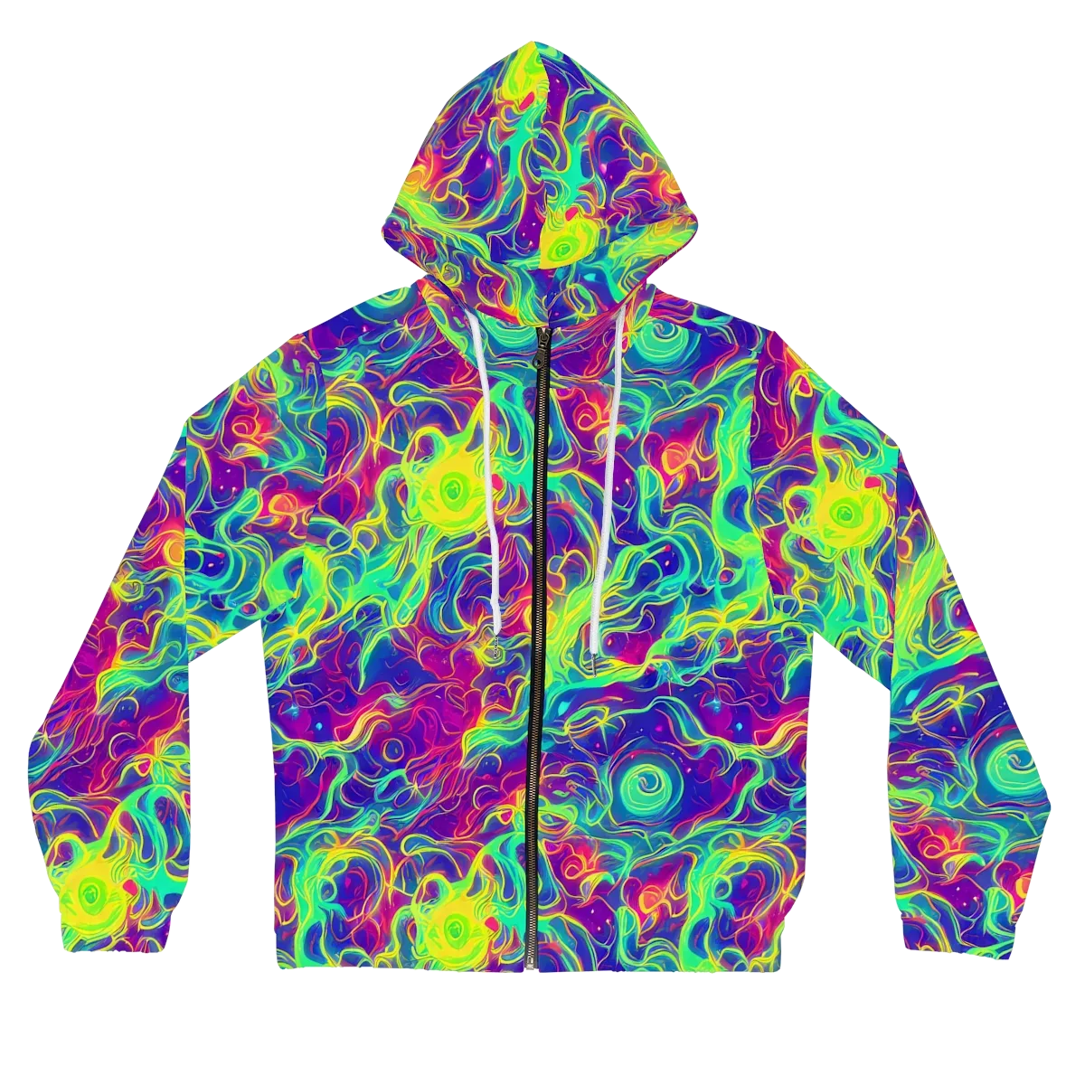 Ultraviolet Reverie on Women's Full-Zip Hoodie — Front