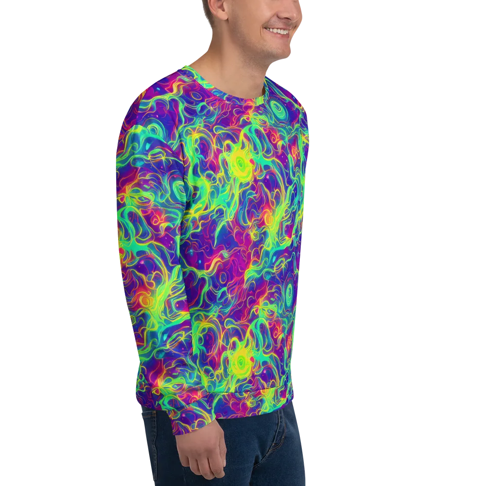 Ultraviolet Reverie on Sweatshirt — Right Front