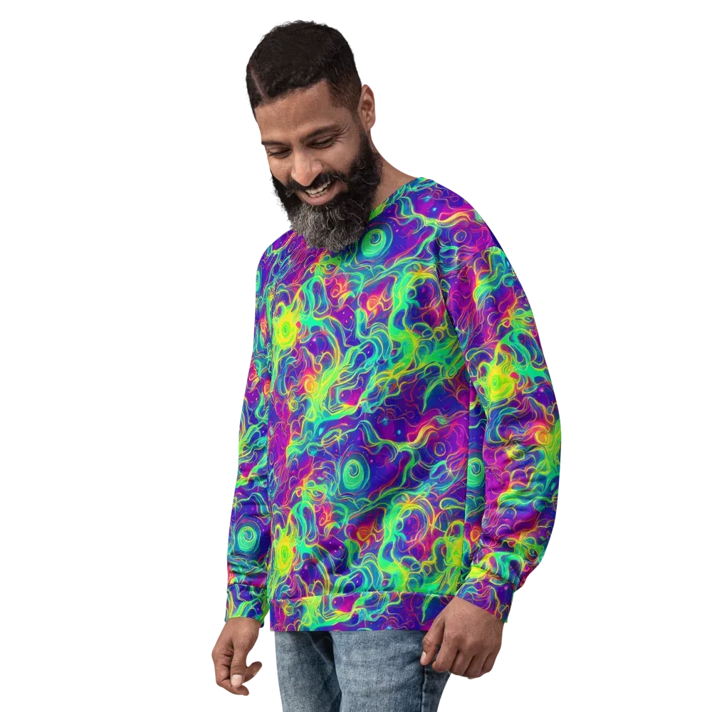 Ultraviolet Reverie on Sweatshirt — Left Front
