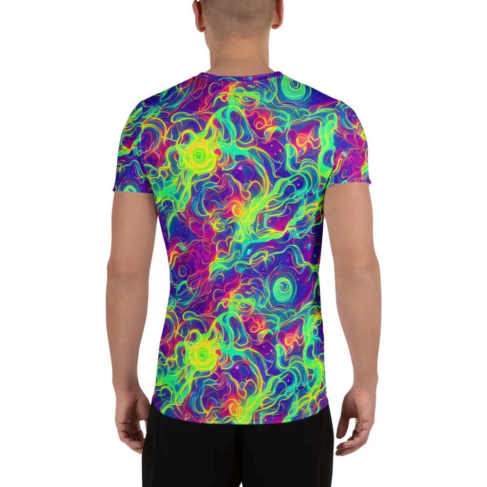 Ultraviolet Reverie on Men's Athletic T-Shirt — Back