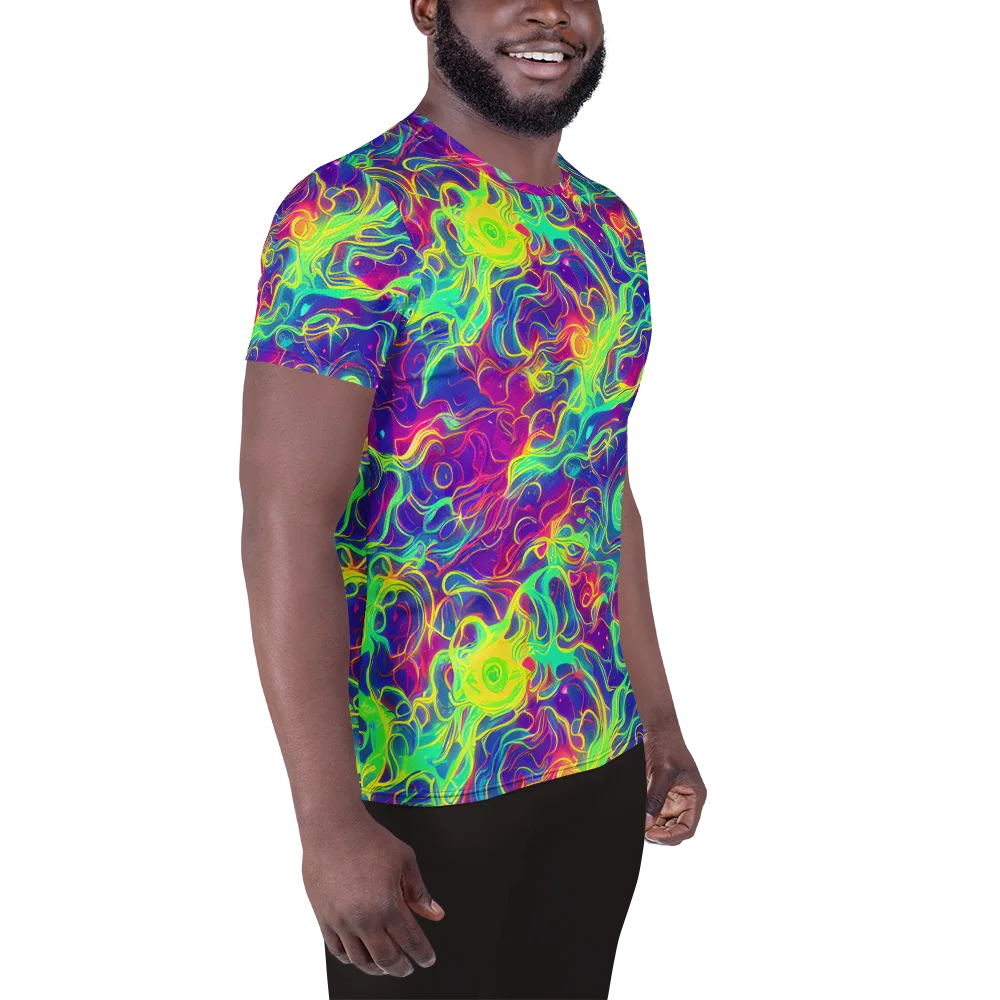 Ultraviolet Reverie on Men's Athletic T-Shirt — Right