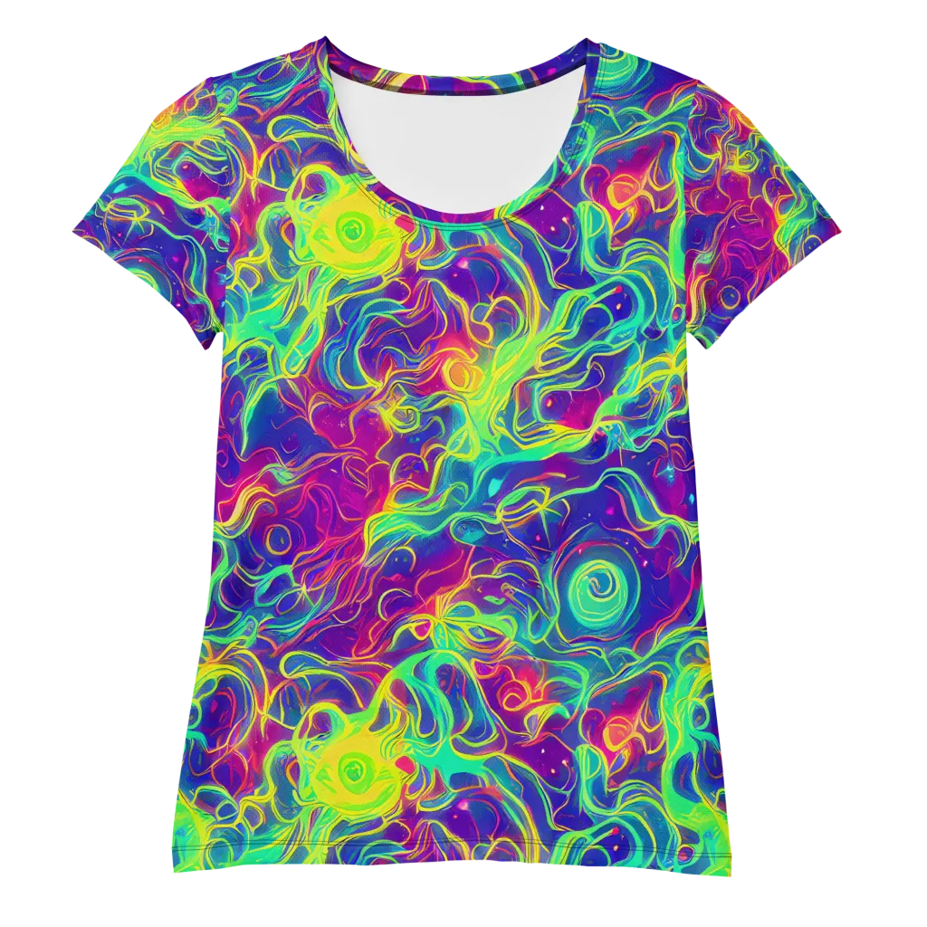 Ultraviolet Reverie on Women's Athletic T-Shirt — Front