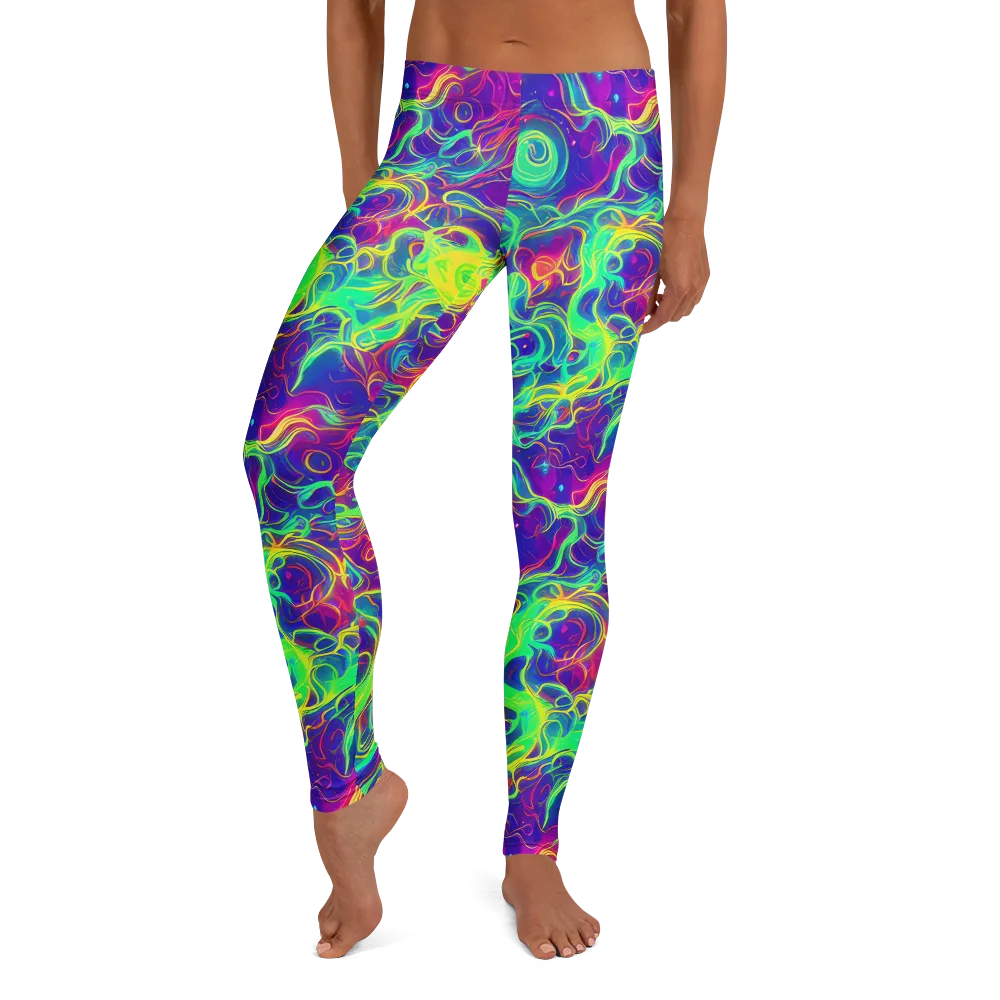 Ultraviolet Reverie on Leggings — Front
