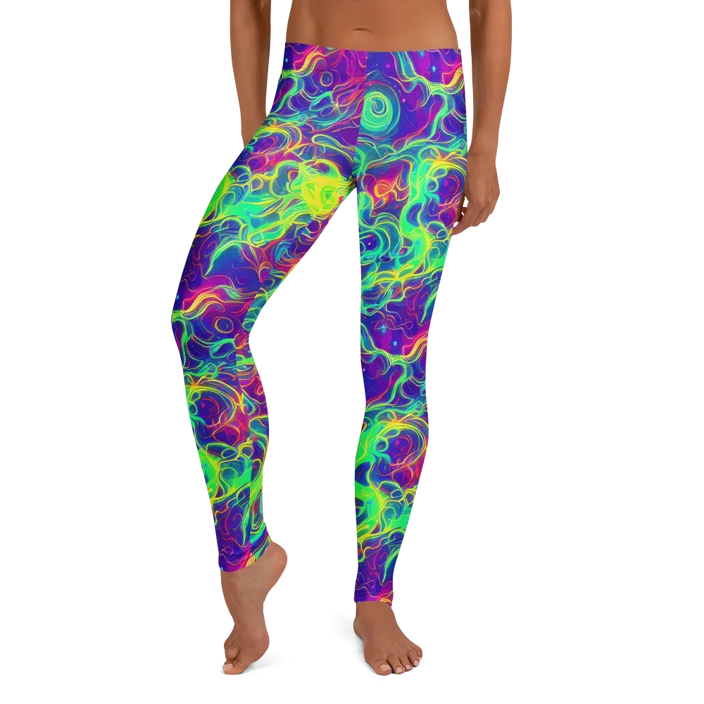 Ultraviolet Reverie on Leggings — Front