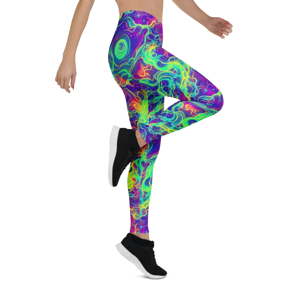 Ultraviolet Reverie on Leggings — Right