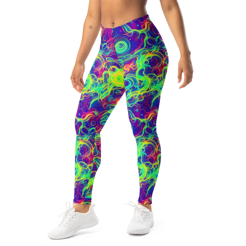 Ultraviolet Reverie on Leggings — Left Front