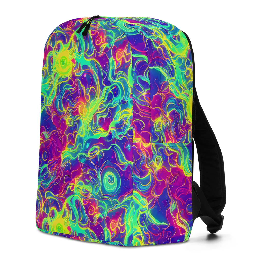 Ultraviolet Reverie on Minimalist Backpack — Left