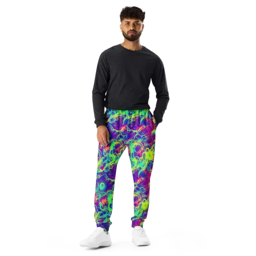 Ultraviolet Reverie on a Men's Joggers