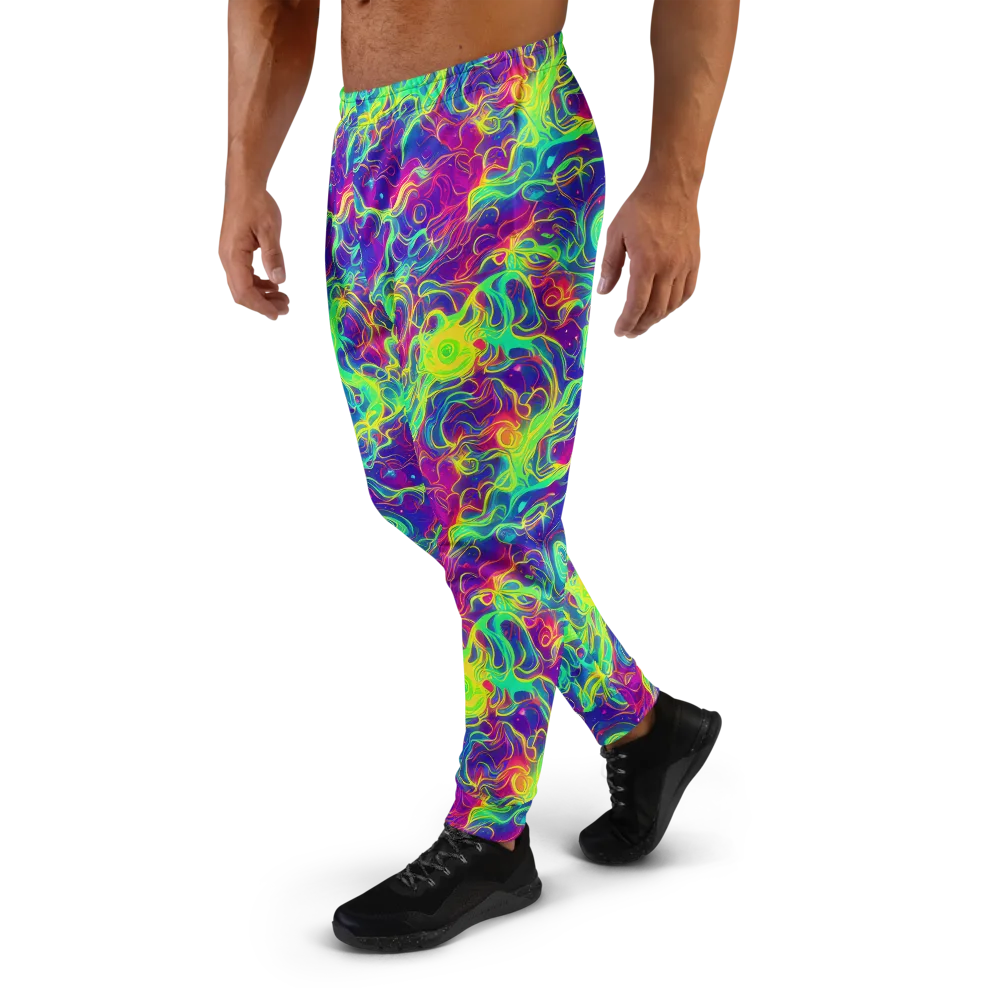Ultraviolet Reverie on Men's Joggers — Left