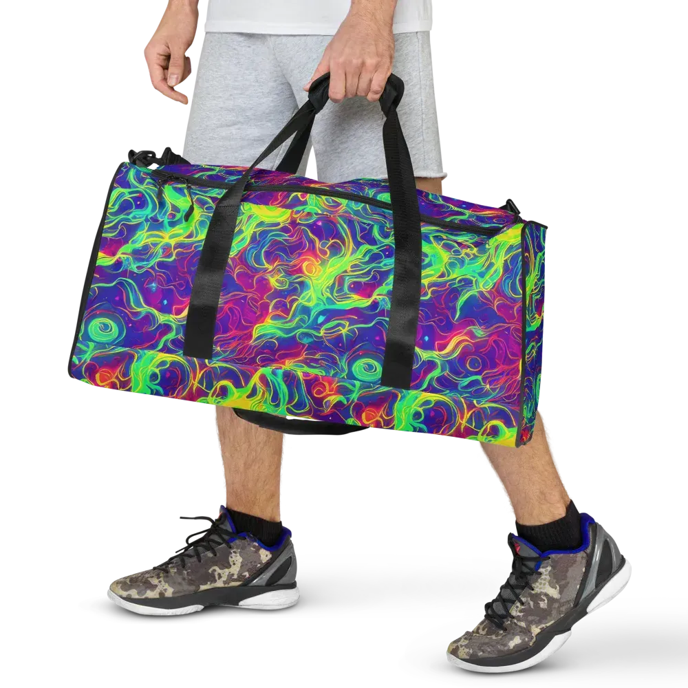 Ultraviolet Reverie on Duffle Bag — Front