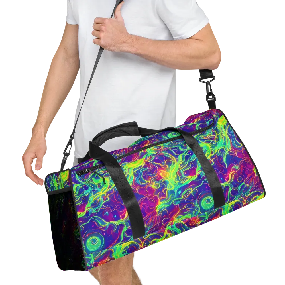 Ultraviolet Reverie on Duffle Bag — Right Front