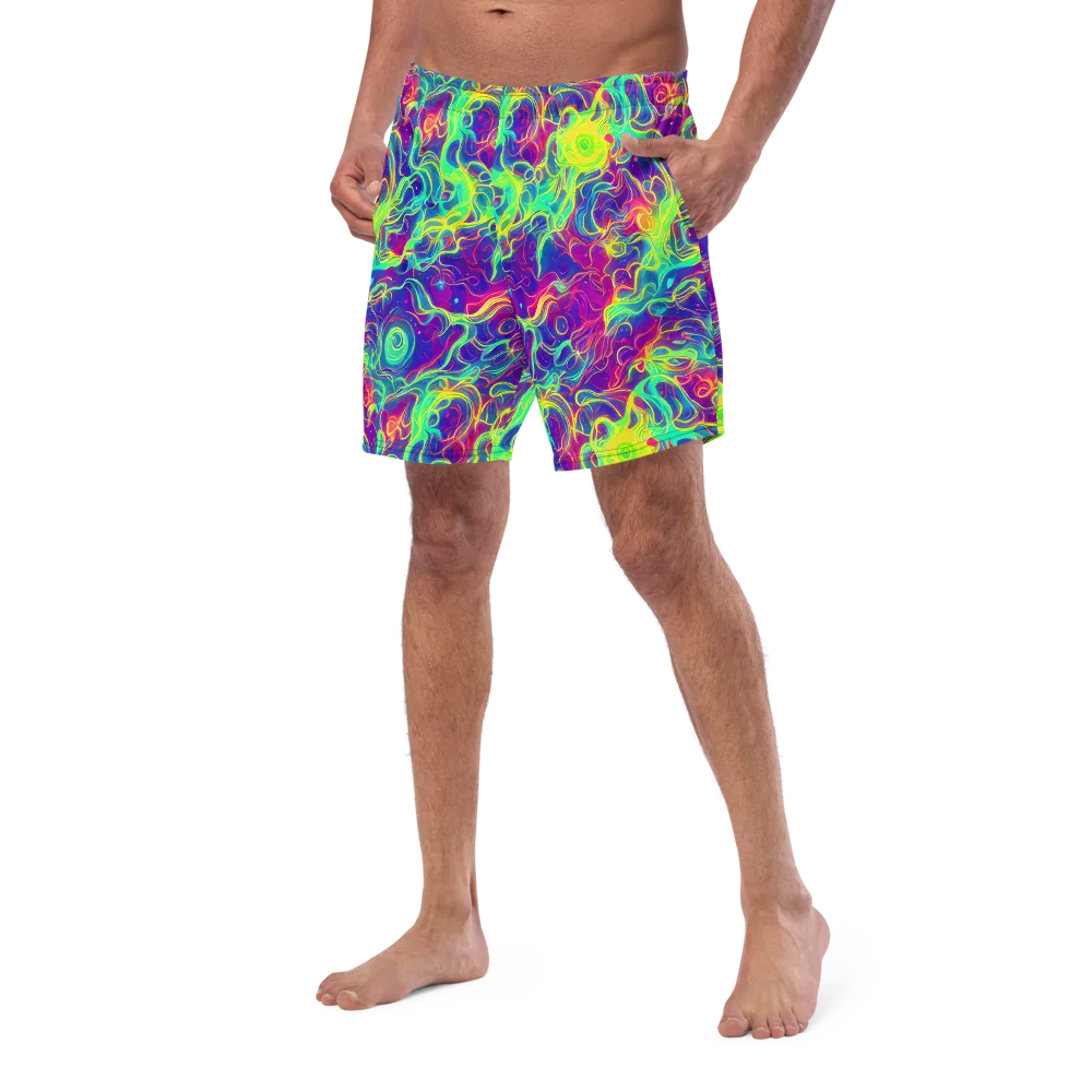 Ultraviolet Reverie on Swim Trunks — Left Front