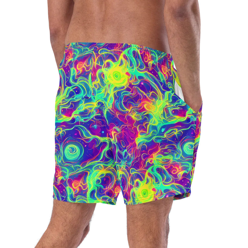 Ultraviolet Reverie on Swim Trunks — Right Back